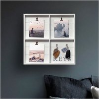 Photo Frame Key Holder, White Wooden Photo Clip Frame For Wall Decor With Key Hooks - Photograph Key Holder Unique Key Display For Home And Hallway, Wall Mounted Shabby Chic Key Rack With Hanging Clip Photo Frame Key Holder, White Wooden Photo Clip Frame For Wall Decor With Key Hooks - Photograph Key Holder Unique Key Display For Home And Hallway, Wall Mounted Shabby Chic Key Rack With Hanging Clip