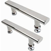 Pieces door handle for shower cubicle 145mm shower door knob stainless steel glass door handle chrome