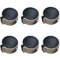 Tinor - Pieces Oven Cooker Knobs, Gas Cooker Knobs, Gas Cooker Knob, Gas Knob, Universal Alloy 45° Switch Mode Black Gas Knob for Home Kitchen, 8 mm