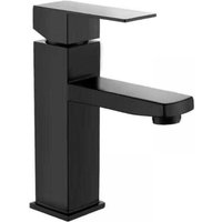 Ymyny - pieces Sink Faucet Hot and Cold Water Black Color Stainless Steel Square Single Hole Kitchen Sink Faucet