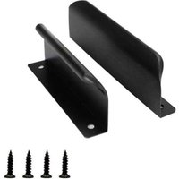 Pieces Sliding Door Handle, 120mm Black Cabinet Handle, Modern Drawer Furniture Handle, for Wardrobes, Drawers, Balcony Doors