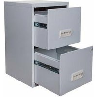 Pierre Henry - 2 Drawer Maxi Tall Filing Cabinet - Silver Pierre Henry - 2 Drawer Maxi Tall Filing Cabinet - Silver