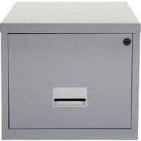 Filing Cabinet 1 Drawer - Silver - Pierre Henry Filing Cabinet 1 Drawer - Silver - Pierre Henry