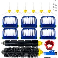 Replacement Parts Kit For Irobot Roomba 600, 694, 692, 650, 660 And 651 Vacuum Cleaners, Consisting Of 2 Main Brushes, 6 Side Brushes, 6 Screws, 6 Filters, 2 Cleaning Tools And 1 Screwdriver.--dtekgaz