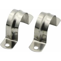 35 Mm Stainless Steel 304 Cable Clamp, Pipe Clamp, Card Clip, Riding Card Holder, Pipe Loop Clamp, U-shaped Card Clamp, Ohm Card Saddle Card Clamp, 16 Pieces