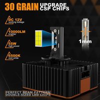 1 Pair Of New V31d Series Automotive Led Headlights With Direct Connection, Compatible With D1sd2sd3s, D4s, D5s And D8s Models (modified Headlights).