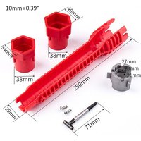 8-in-1 Multi-function Wrench For Installing Kitchen And Bathroom Sink Faucets And Plumbing