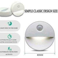 Flitiwireless Led Night Light With Motion Sensor – Pack Of 3 Aa Battery Operated Bulbs For Bathroom, Closet And Staircase