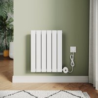 Elegant - Smart Wifi Electric Steel Radiators Central Heating Radiator Vertical Horizontal Wall Mounted Heater No Plumbing 400w White 630x452mm