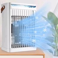Evaporative Air Cooler, Mini Portable Swamp Cooler With 5 Speeds And 2 Cooling Mist Modes, 7 Color Led Night Light, Large Water Tank