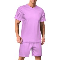 Football Jersey, Men's And Women's Quick-drying T-shirt, Men's V-neck Sportswear + Shorts, Kids' Football Jersey Set For Field And Everyday Wear, Plain Print