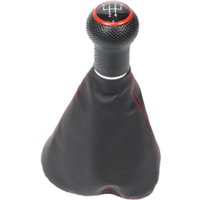 This Set Includes A Dust Cap For The Gearshift Knob Of A Volkswagen Golf Polo With A 23mm 6-speed Knob, Black Thread And Red Ring.--dtekgaz