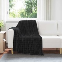 Vidaxl Throw Blankets 6 Pcs Black 150 X 130 Cm 2.75 Kg Fleece