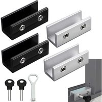 Pieces Wisirent Sliding Window Locks, Sliding Door Lock, Sliding Bay Window Lock, Sliding Bay Window Lock, Sliding Door Blocker Suitable For Sliding Doors And Windows