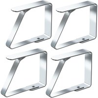 Large Tablecloth Clips Set Of 4 Stainless Steel Tablecloth Anti-slip Clips (7cm X 4 Pieces)