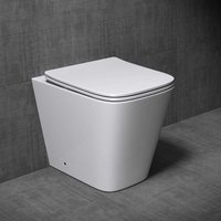 Back To Wall Rimless Toilet - Short Projection - Include Wc Pan With Soft Close Seat Quick Release (square) - Durovin Bathrooms