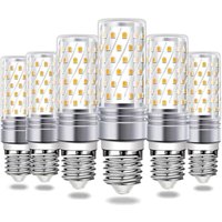 Pack Of 6 E27 12w Led Bulbs (equivalent To 100w Halogen Bulb) 1200lm Cool White 6000k 360° Beam Angle 220-240v