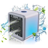 Mini Portable Usb Rechargeable Air Conditioner - Usb Fan With Water Tank - 7-color Led, Air Cooler - Mobile Air Conditioner - Air Dehumidifier - No Exhaust Required