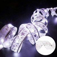 Christmas Lights, Christmas Lights, 16ft/5m, For Christmas Tree Decorations, For New Year's Eve, Party, Wedding Gazebo, Christmas Tree Decorations, Canopy Decoration (silver White Light)