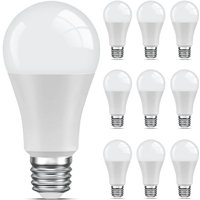 Pack Of 10 E27 Led Bulbs Warm White, 6500k Standard Bulb, 9w Equivalent 60w, Non-dimmable, 220v-240v For Home Restaurant Cafe