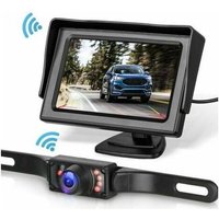 4.3'' Wireless Reversing Camera Kit - Hd Lcd Monitor - Night Vision - Ip68 Waterproofing - 30m Range - 170° Viewing Angle