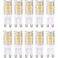 G9 Led Light Bulbs, Warm White 3000k 5w Light Equivalent To 40w Halogen Bulbs 420 Lumens Not Dimmable, Pack Of 10