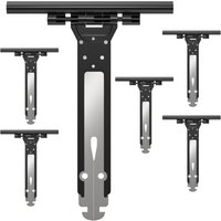 Ipow Pack Of 6 Flexible Roller Shutter Fasteners In Steel And Nylon, 155mm Universal Suspension Spring For Securing Electric/manual/solar Roller Shutter Slats, Apron Clip Compatible With Somfy