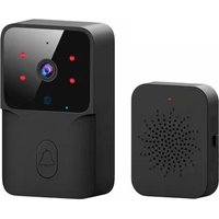 Tuya Home Welcome Wireless Doorbell, Smart Outdoor Doorbell With Night Vision Camera, Hd Video Doorbell, Voice Changer, Black