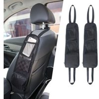 2pcs Storage Bag, Seat Side Organizer, Mesh Pocket For All Front Passenger Car Seats For Cars, Trucks
