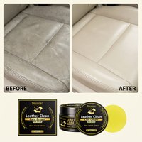Leather Care Cream, A 3-in-1 Leather Care, Cleaning, And Protective Cream For Home And Automotive Use -- 100g Leather Cream 1 + Sponge 1 -- Biemmedue
