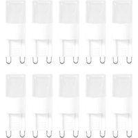 Pack Of 10 G9 1w Led Bulbs With Bright Light, Warm White 3500k