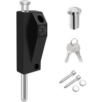 Door Lock With Aluminum Alloy Frame - Vertical Lock For Glass Patio Window - Spring-loaded Floor Lock For Window, Patio, Door