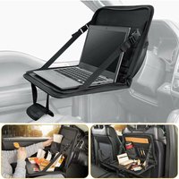 Flitiadjustable Car Tray – Portable Table With Built-in Cup Holder And Organizer, Ideal For Meals Or Work