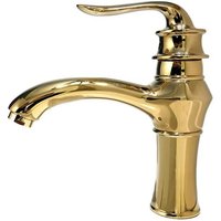 Direct Sales From The Factory Of Washbasins And Fittings In European Antique Style, Retro Countertop Washbasins For Hot And Cold Water, Washbasins, Hand Basins, Splash-proof Teapots Made Of Gold (shor