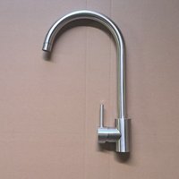 304 Stainless Steel Kitchen Faucet, Sink, Vegetable Drawer, Large Brushed Gold Elbow, Domestic Hot And Cold Water Faucet - 304 Brushed Large Elbow