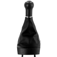 This Gearshift Knob For 6-speed Manual Transmissions Is Suitable For Volkswagen And Seat Vehicles With Both 5- And 6-speed Manual Gearboxes. It Is Made Of Black Leather With Red Decorative Stitching A