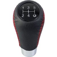 Universal 5-speed Car Gear Shift Knob, Gear Knob, Steering Wheel, Gear Shift Head, Gear Shift Accessories, Black Leather Main Component Set