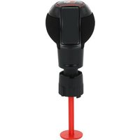 Custom-made Gear Shift Knob For Audi Automatic Cars, Black Lacquered Knob, Black Suede Cover, Stronic Logo, One Piece Per Pack.