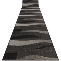 Rugsx - Runner Sizal Floorlux Design 20212 Black / Silver 70 Cm Beige 70x790 Cm