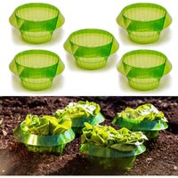 Anti-slug Protection Ring – Set Of 5 Pieces – Salad Bell 24 Cm – Long-lasting Protection Against Pests – Optimization Of Plant Growth