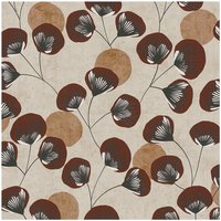 Country Style Wallpaper Wall Profhome 791514 Hot Embossed Non-woven Wallpaper Slightly Textured With Floral Ornaments Matt Beige Chestnut Brown Black White 5,33 M2
