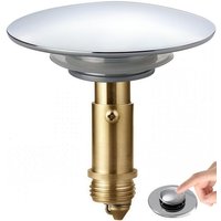 Bathtub Plug, Basin Pop-up Drain Plug Universal Brass Spring Bolt Sink Plug Pop Up Sink Drain Valve Bathroom Accessory For Bathtub Kitchen Bath