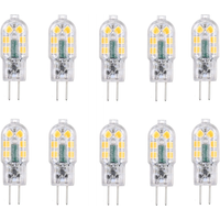 G4 Led Bulb 2w, 20w Halogen Bulbs Equivalent, Cool White 6000k, 200lm, 12x Smd, 12v Ac/dc - Pack Of 10