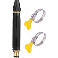Spray Nozzle For Garden Hose, Metal Water Nozzle Sprayer With 3 Adjustable Patterns, Portable Replacement Parts For Home, Floor, Lawn, Pet Bath, Cleaning Tools