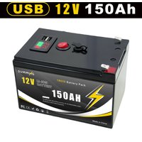 12v 200ah Lithium-ion Battery Pack, New Plastic-cased Power Display, Lifepo4 Charging - 150ah - 12.6v