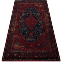 Wool Carpet Omega Harun Navy Blue Red 170x235 Cm