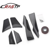 Suitable For Bmw F80 M3 F82 M4 Front Bumper Anti-scratch Strips, Carbon Fiber Front Bumper Combination Air Blades - Abs -