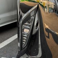 Two Colors: Carbon Fiber Structure Material: Abs Suitable For Fog Light Covers And Automotive Exterior Accessories.