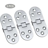 Stainless Steel Table Hinges, Folding Hinges For Drawers, Tables, Desks And Sewing Machines, Silver Color