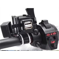 1 Color: Black Material: Plastic European Standard Dc12v Factory Direct Sale Of Dual Usb Ports For Motorcycles To European Standards.